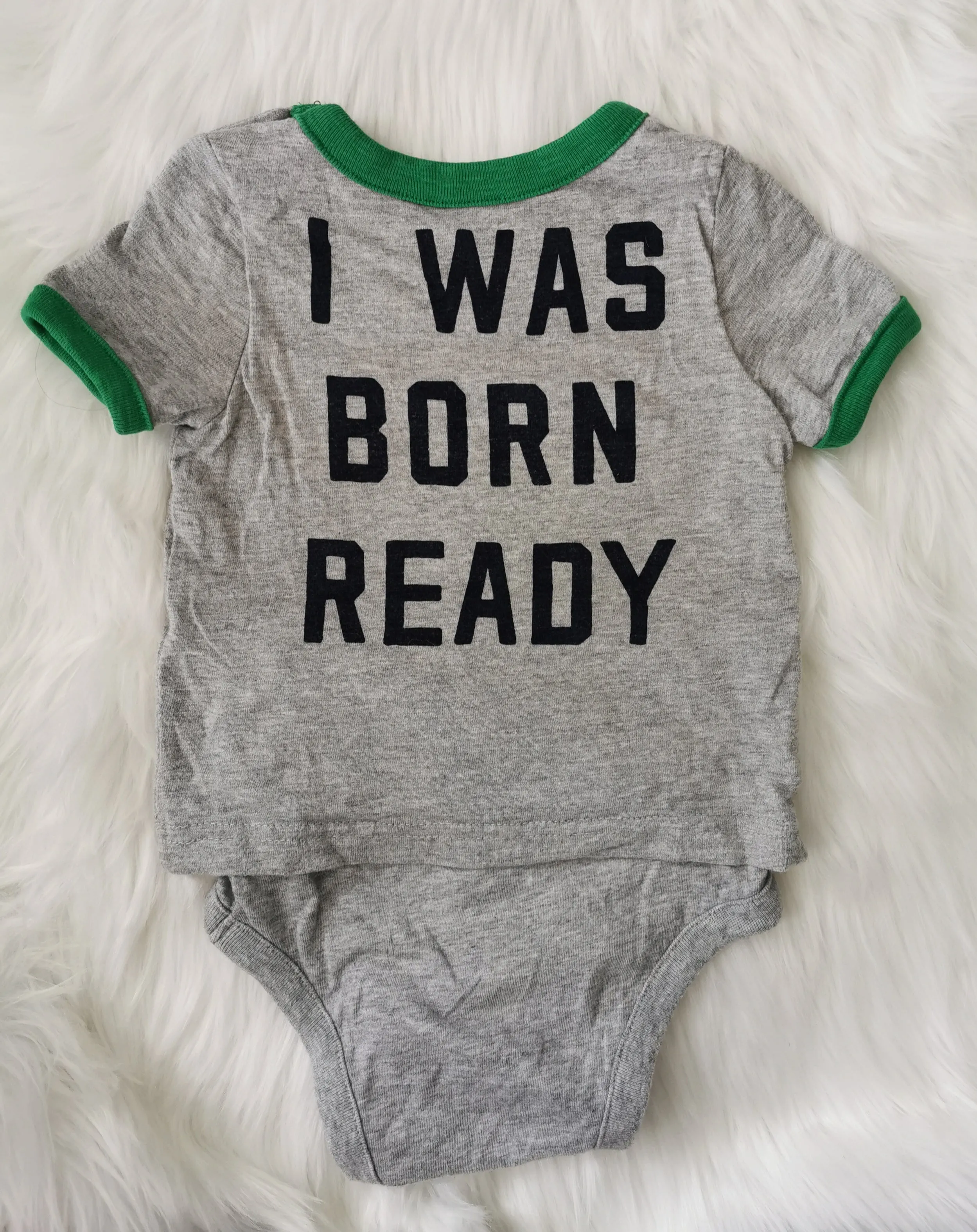 BABY BOY SIZE 6/12 MONTHS - Baby GAP, Graphic Onesie T-shirt EUC B32
