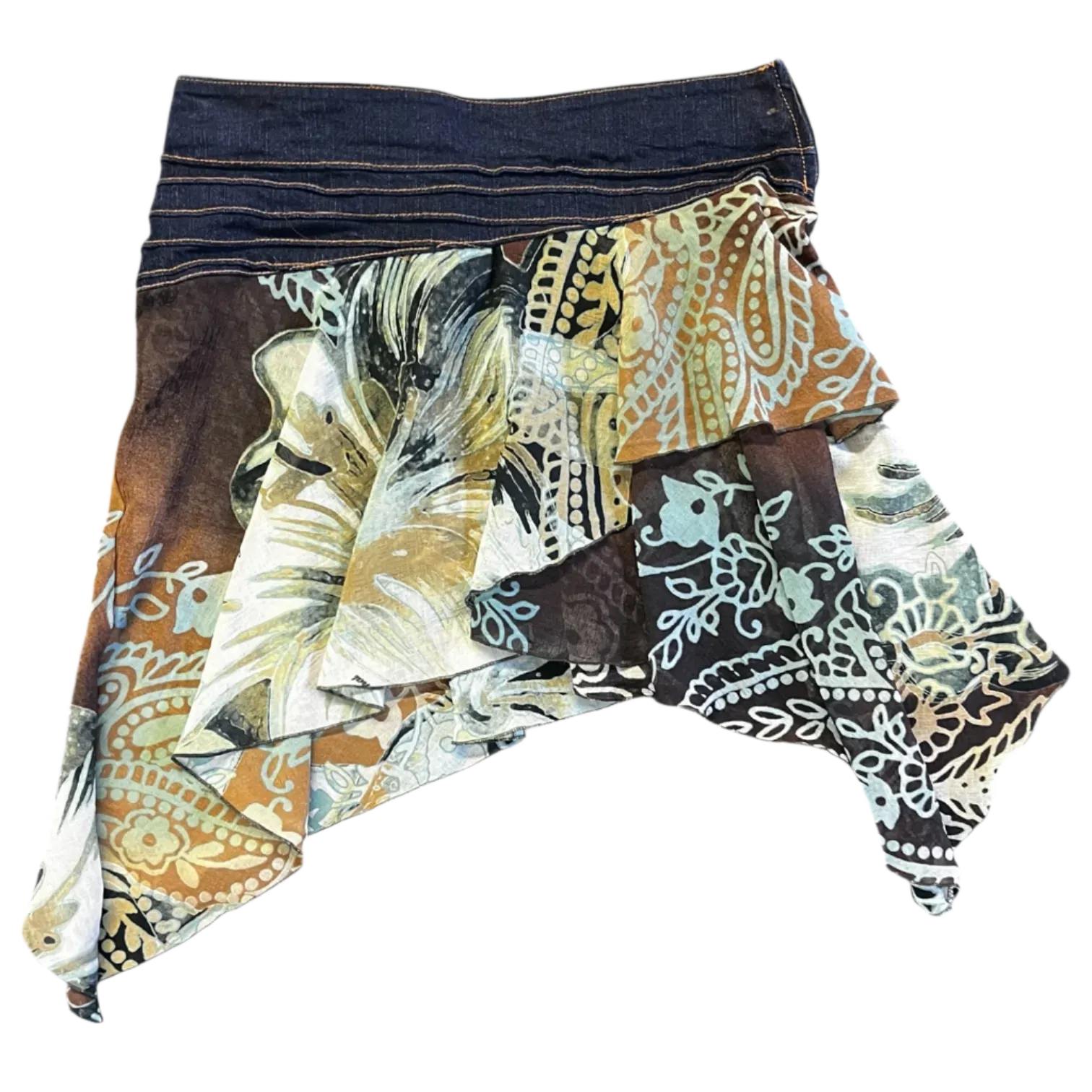 Baby Phat Denim Floral Skirt (M)