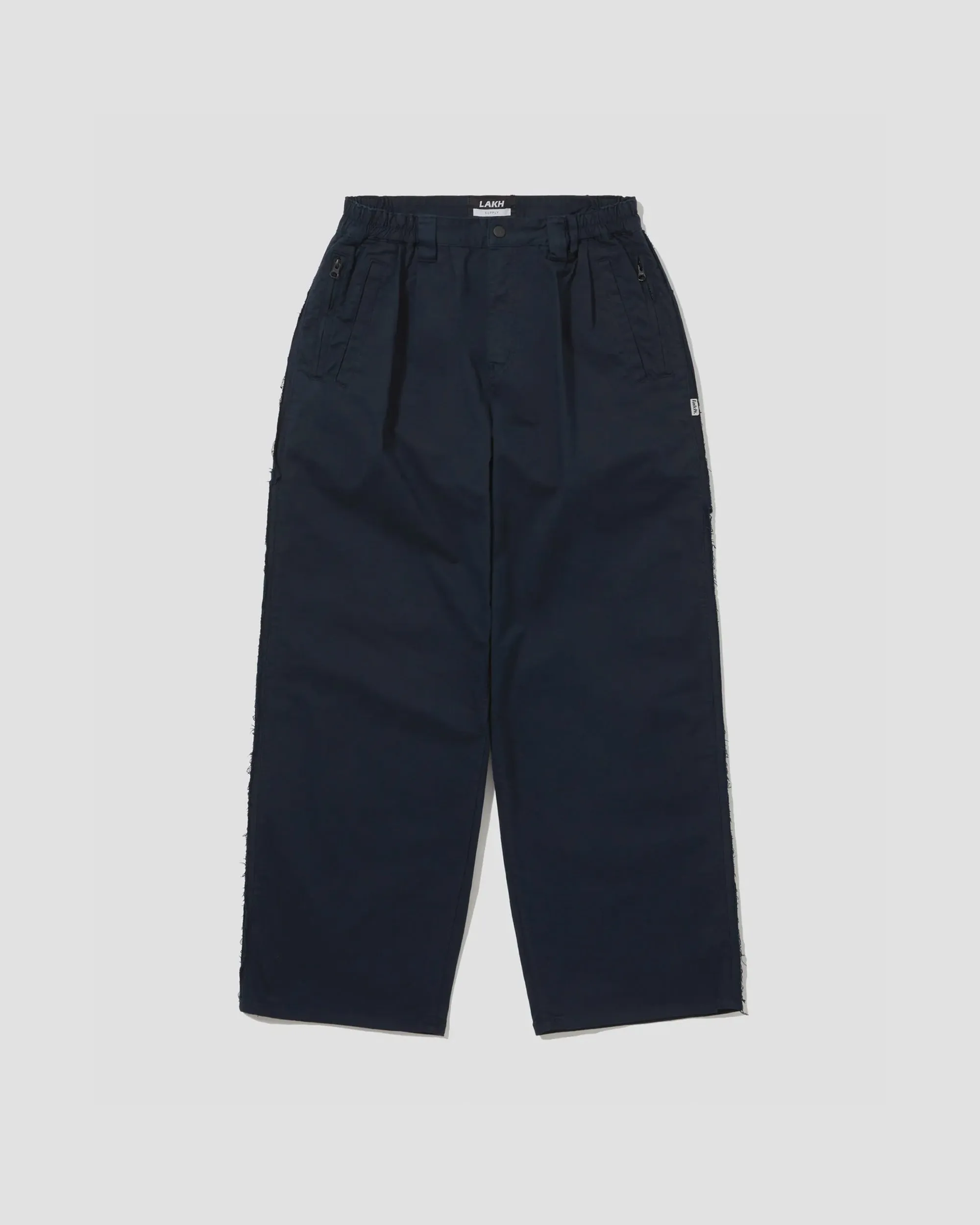 Baggy Wide-Leg Pants - Navy