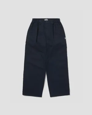 Baggy Wide-Leg Pants - Navy
