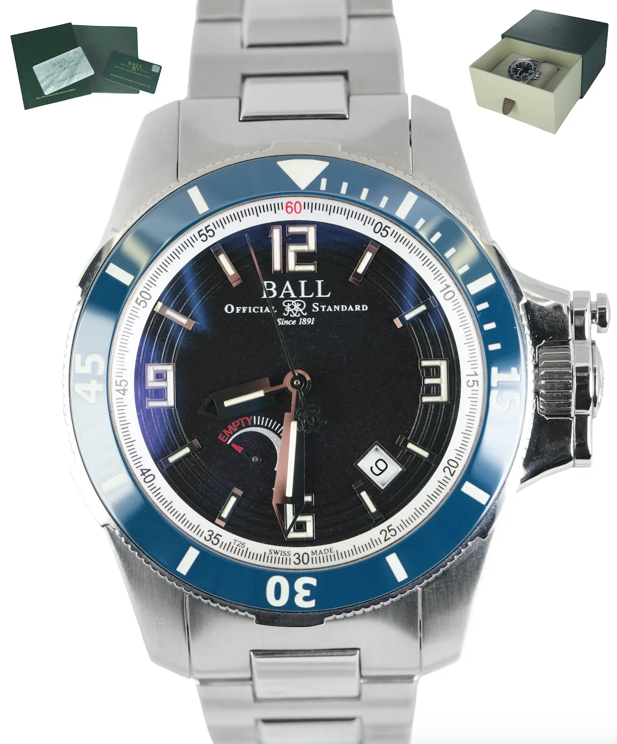 Ball Watch Engineer Hydrocarbon Hunley PM2096B Stainless Steel 42mm Automatic