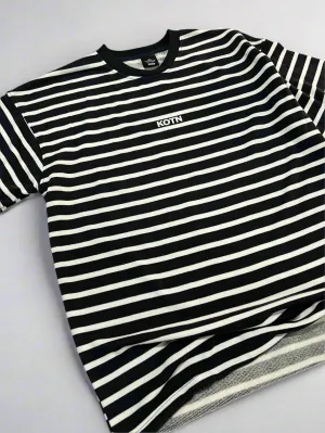 B&W STRIPE OVERSIZED T-SHIRT