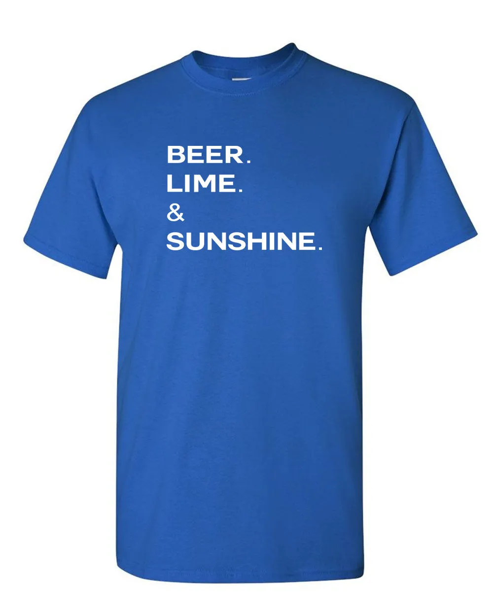 Beer Lime and Sunshine t-shirt drinking tees