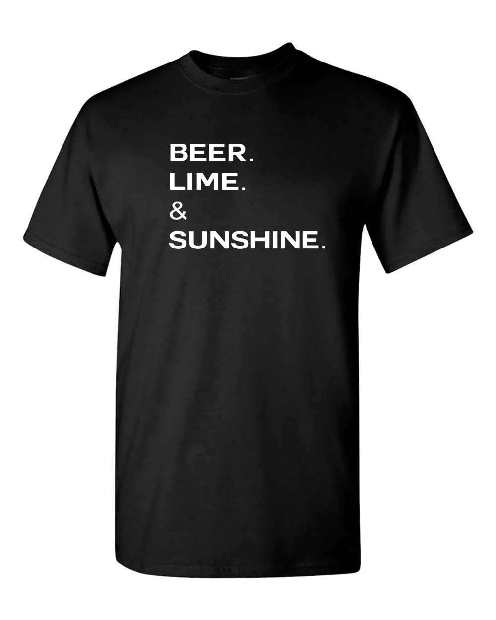 Beer Lime and Sunshine t-shirt drinking tees