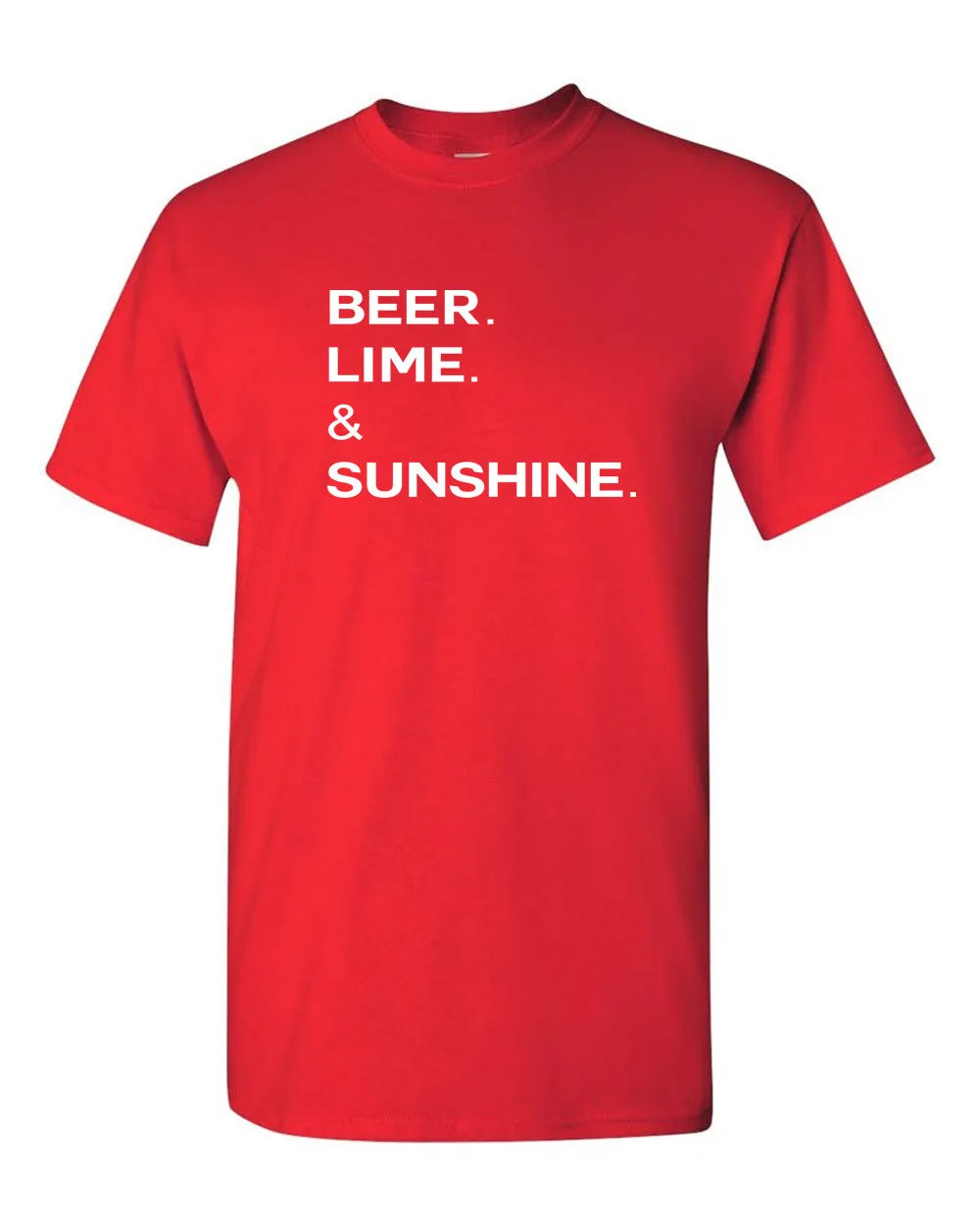 Beer Lime and Sunshine t-shirt drinking tees