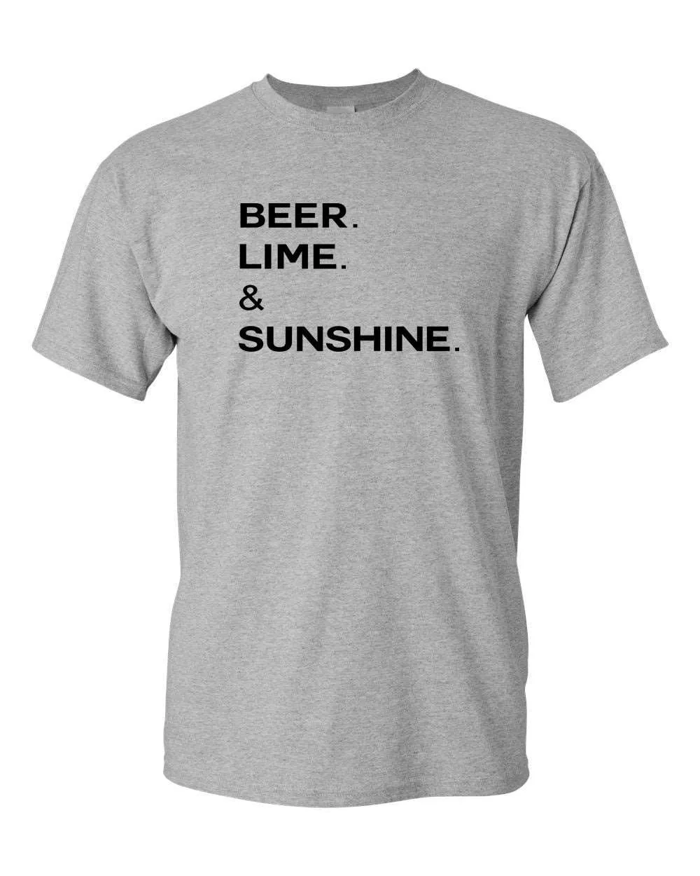 Beer Lime and Sunshine t-shirt drinking tees