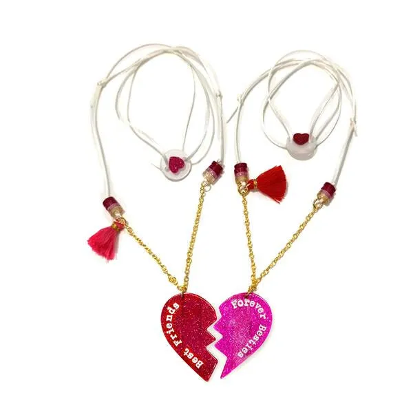 Best Friends   Forever Besties Hearts Necklace - VAL