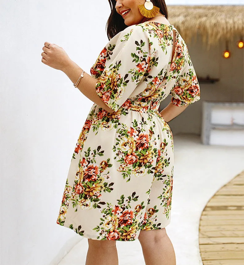 Best Selling Explosion-print Short-sleeved Jumpsuit