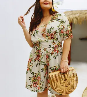 Best Selling Explosion-print Short-sleeved Jumpsuit