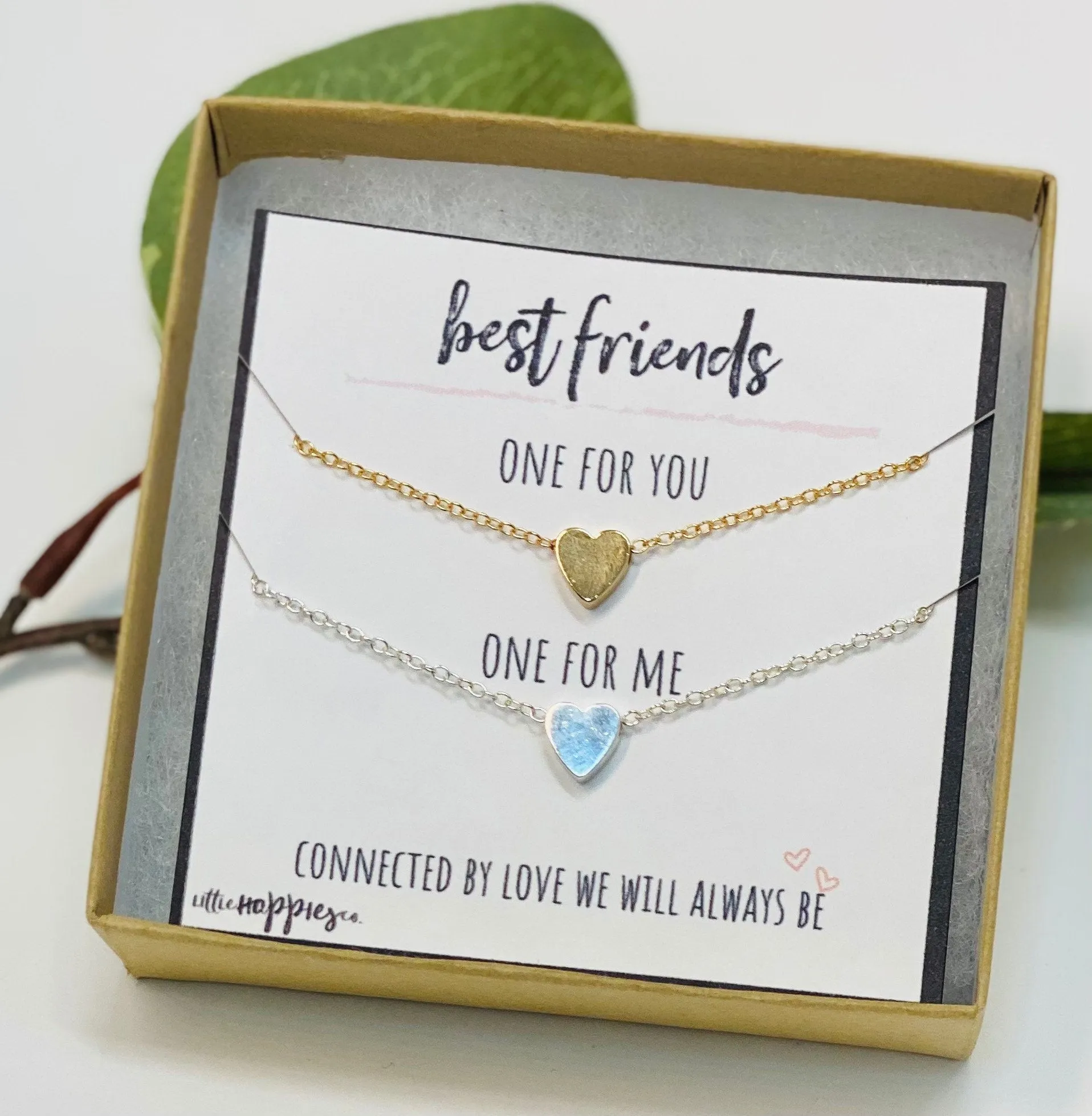 BFF Necklace, Double Necklace, Friendship Necklaces, Best Friend Necklace, Set of 2, Double Necklace, Friend Group Gifts, Best Friend Gift