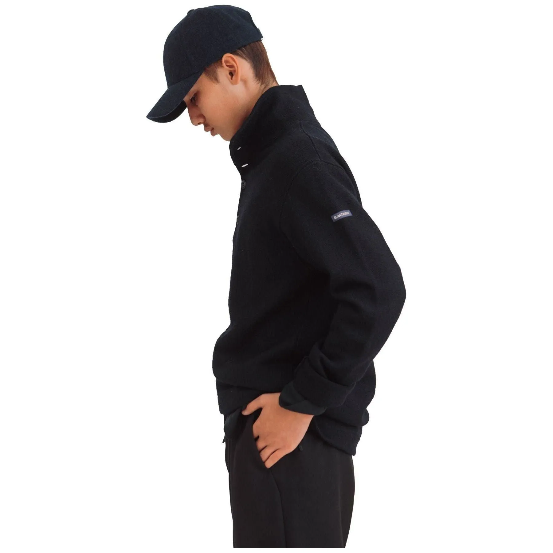 Blaatroie Button Neck, Navy
