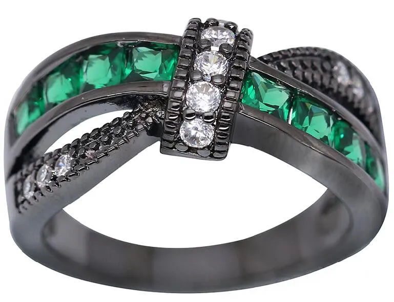 Black Gold Filled Bowknot Rings