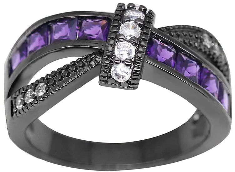 Black Gold Filled Bowknot Rings