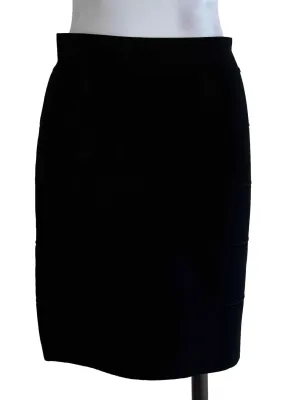 Black Plain Pencil Skirt