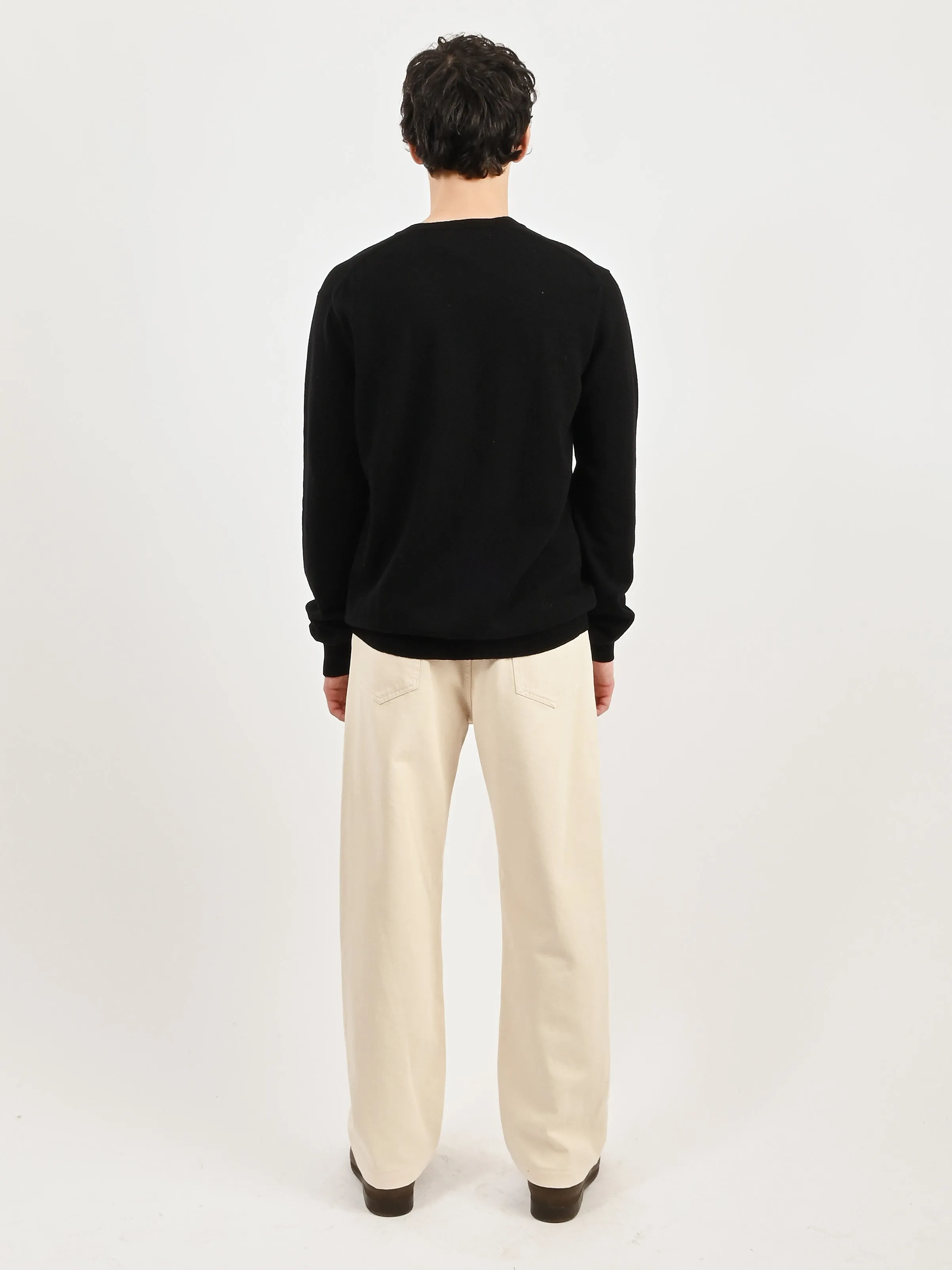 Black Red Heart Play V-Neck Pullover
