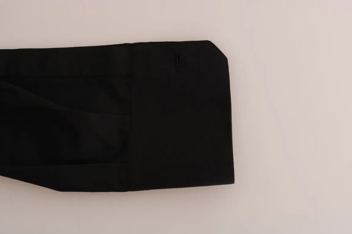 Black Slim Fit GOLD Sequin Jazz Shirt