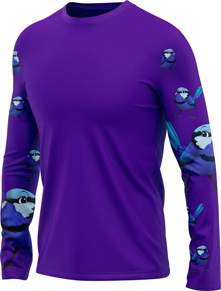 Blue Wren Rash Shirt Long Sleeve