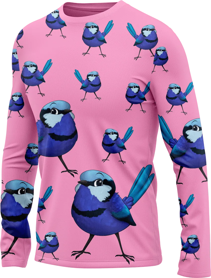 Blue Wren Rash Shirt Long Sleeve
