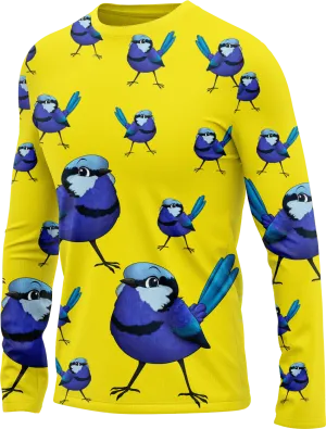 Blue Wren Rash Shirt Long Sleeve