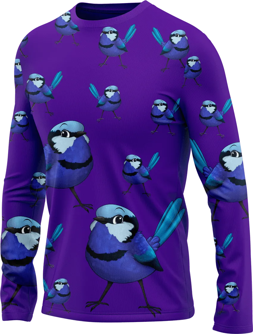 Blue Wren Rash Shirt Long Sleeve