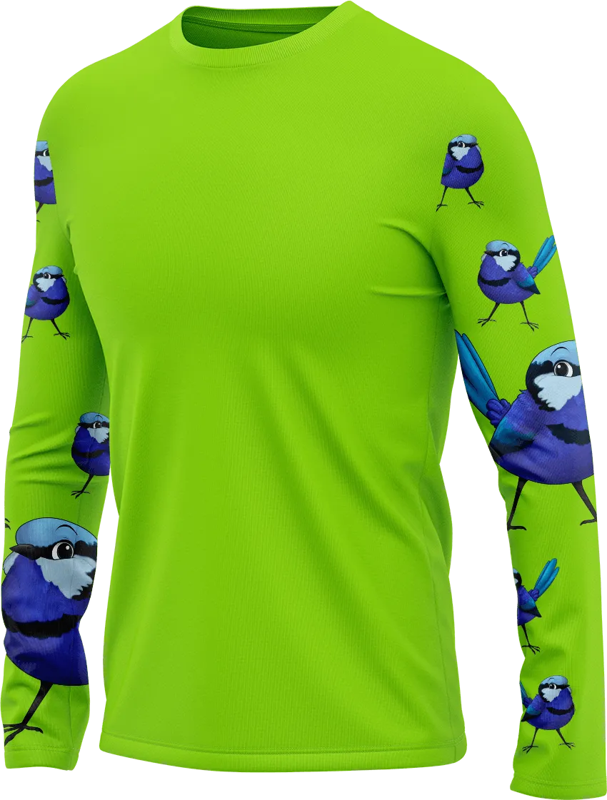 Blue Wren Rash Shirt Long Sleeve