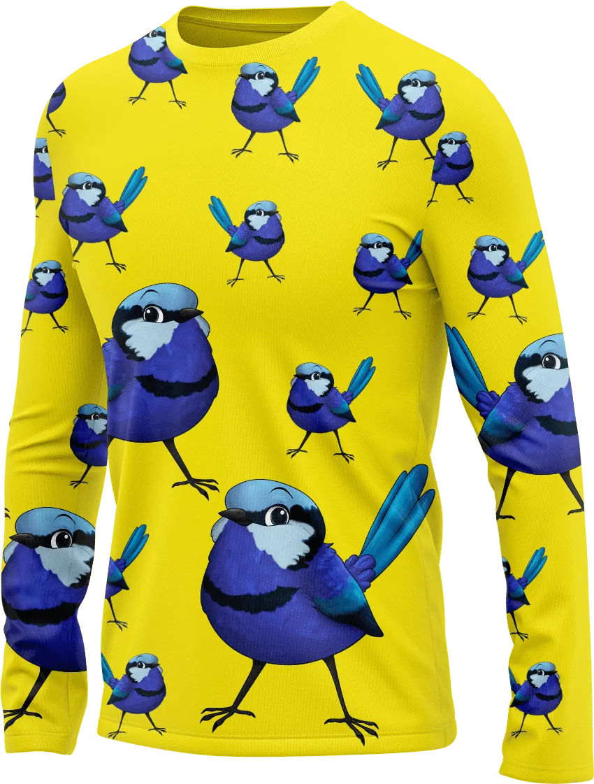 Blue Wren Rash Shirt Long Sleeve