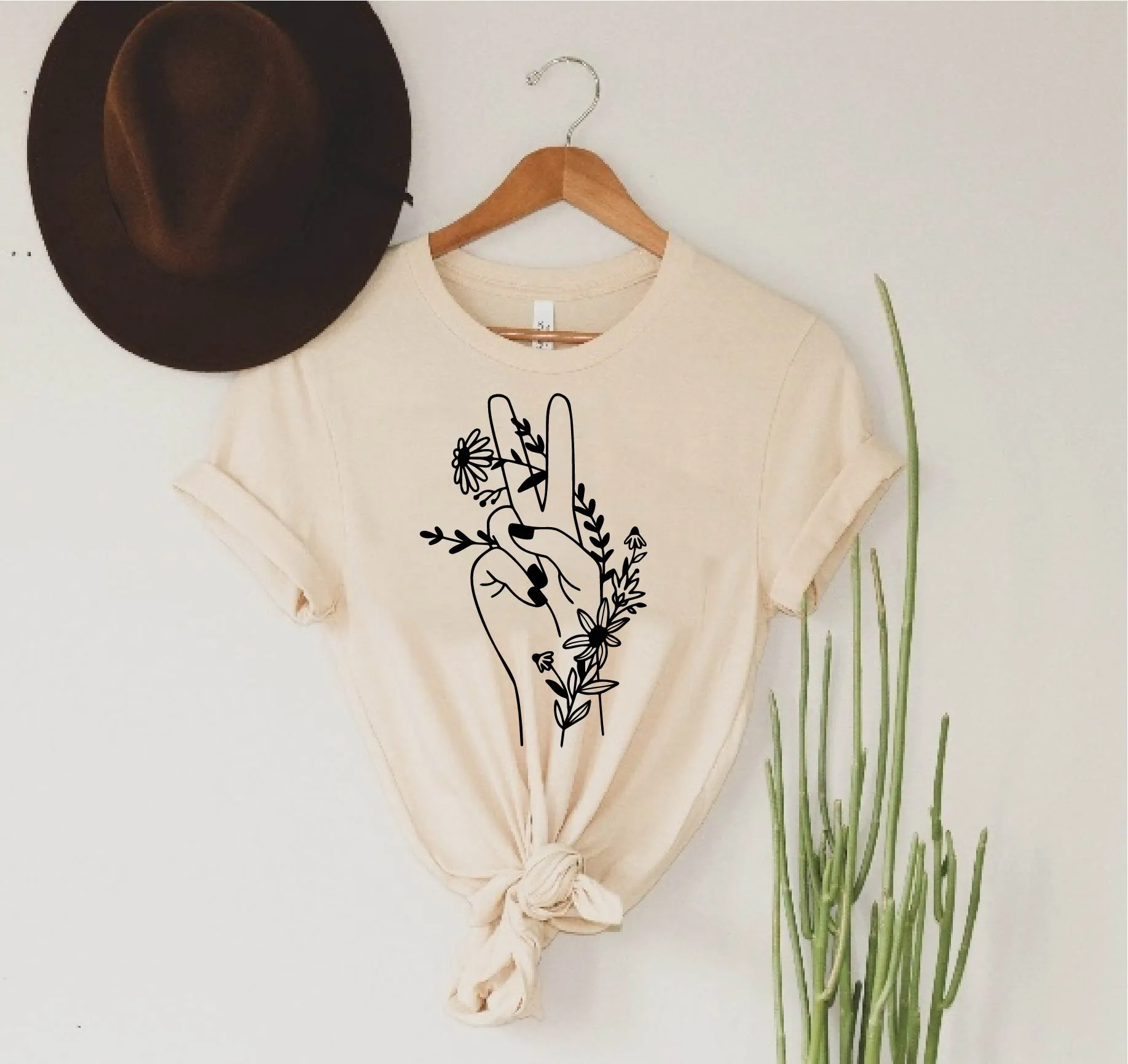 Boho Floral Peace | Fall Shirt | Unisex Crew