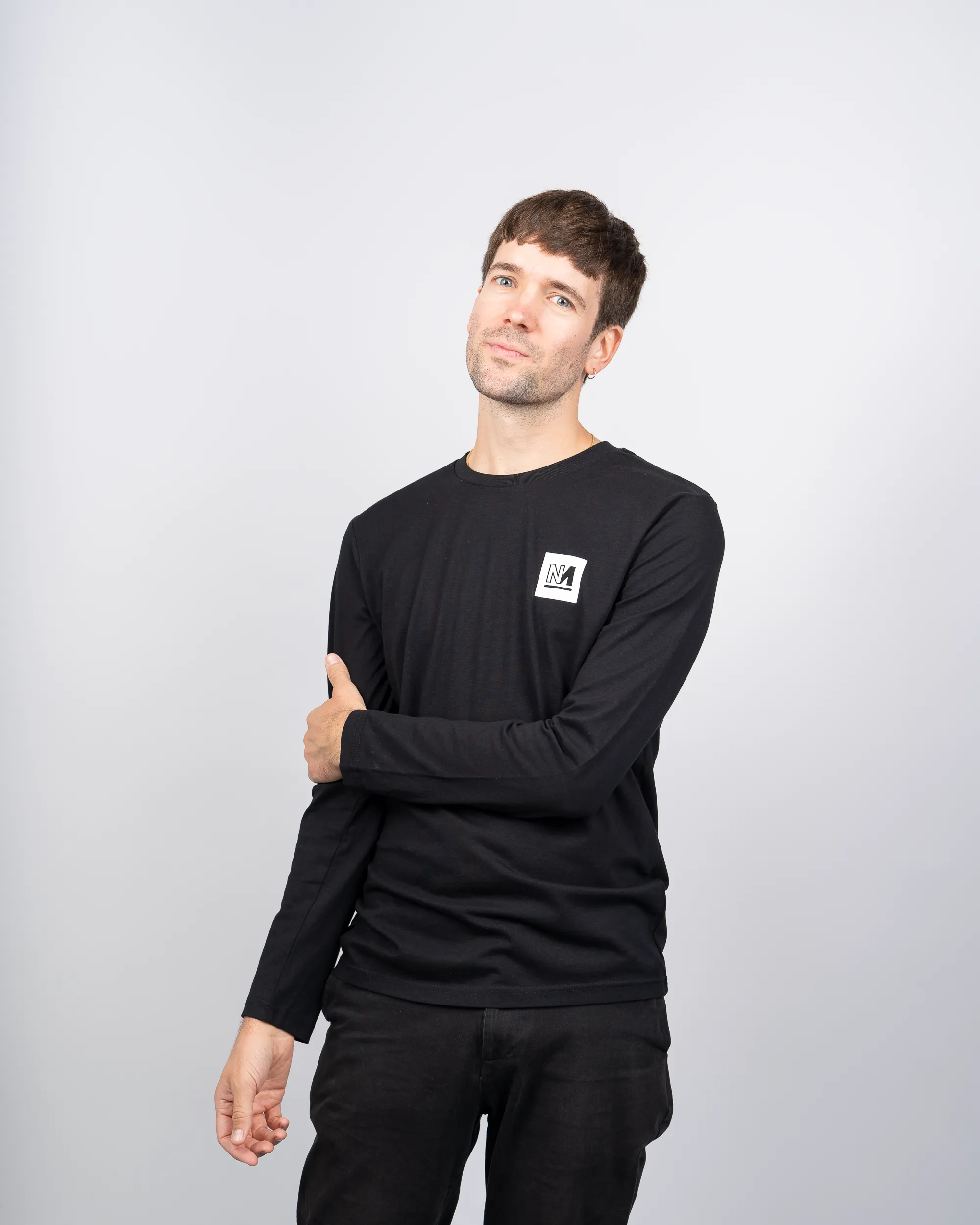 Box Logo Long Sleeve Black