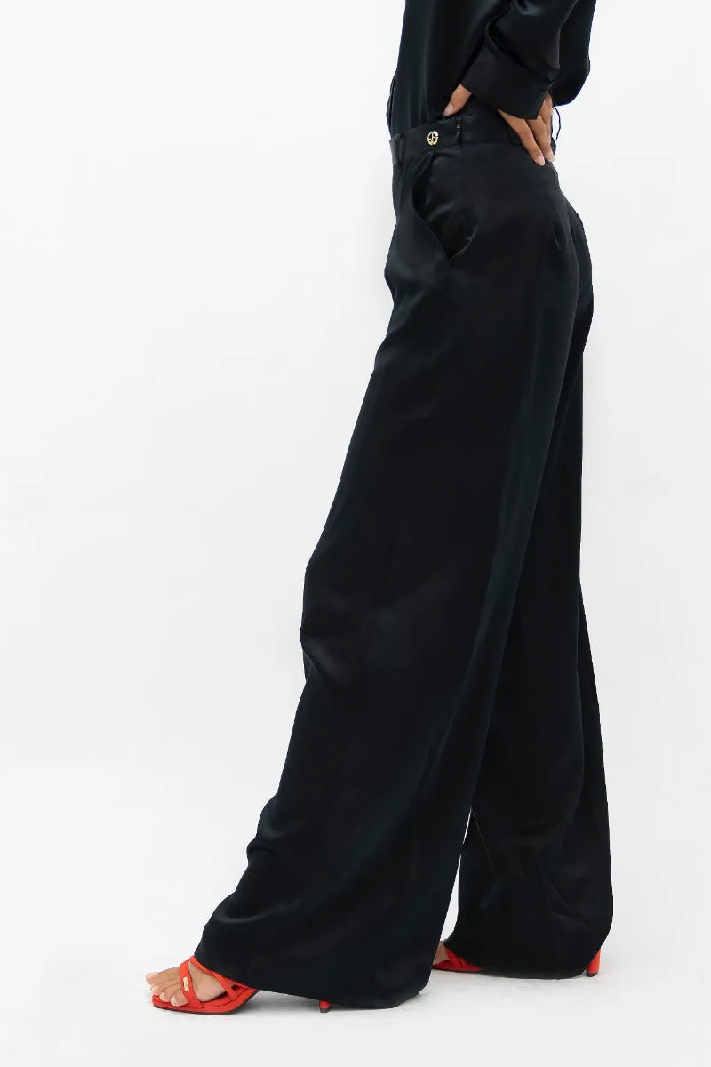 Branson BKG - Wide Leg Pants - Black