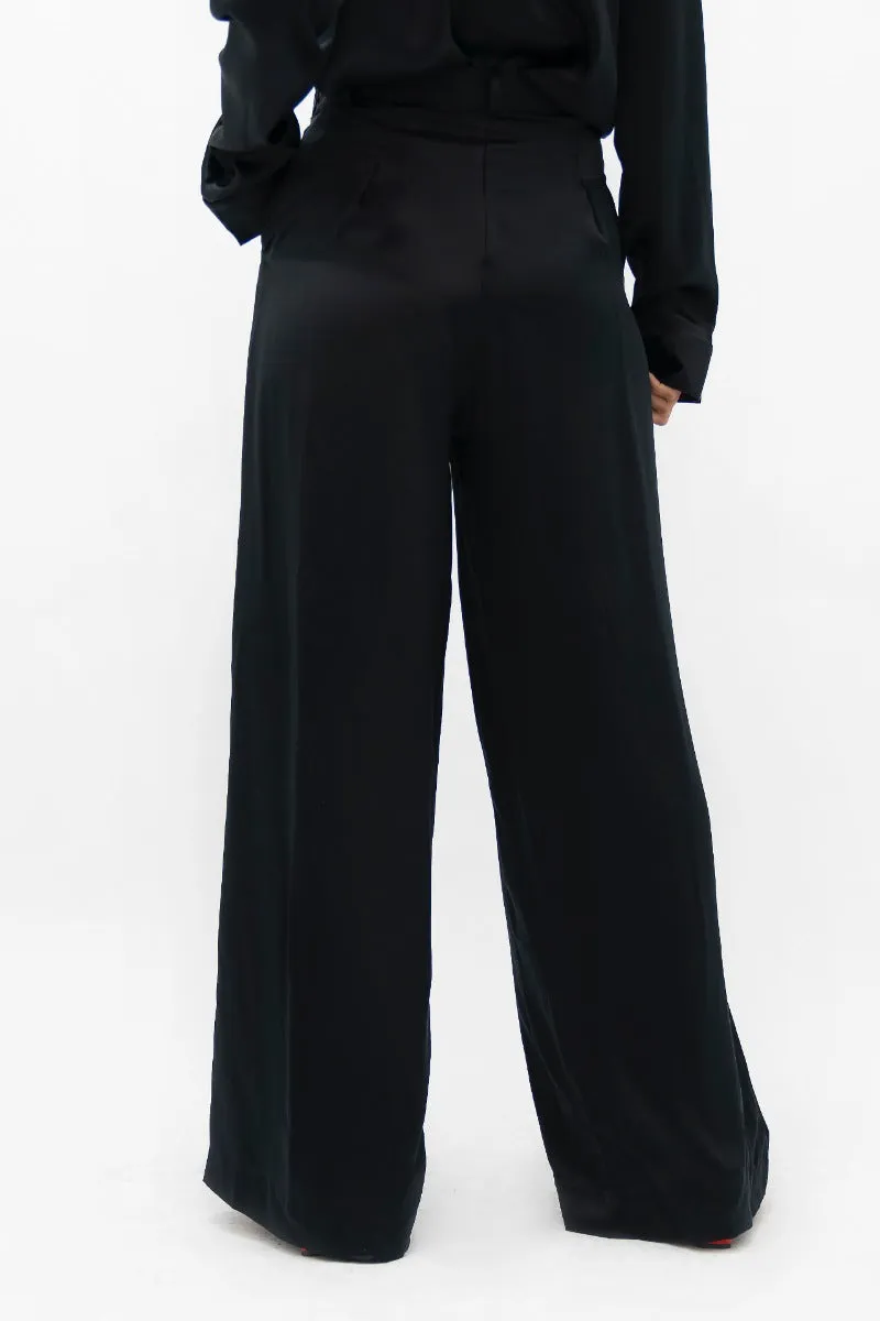 Branson BKG - Wide Leg Pants - Black
