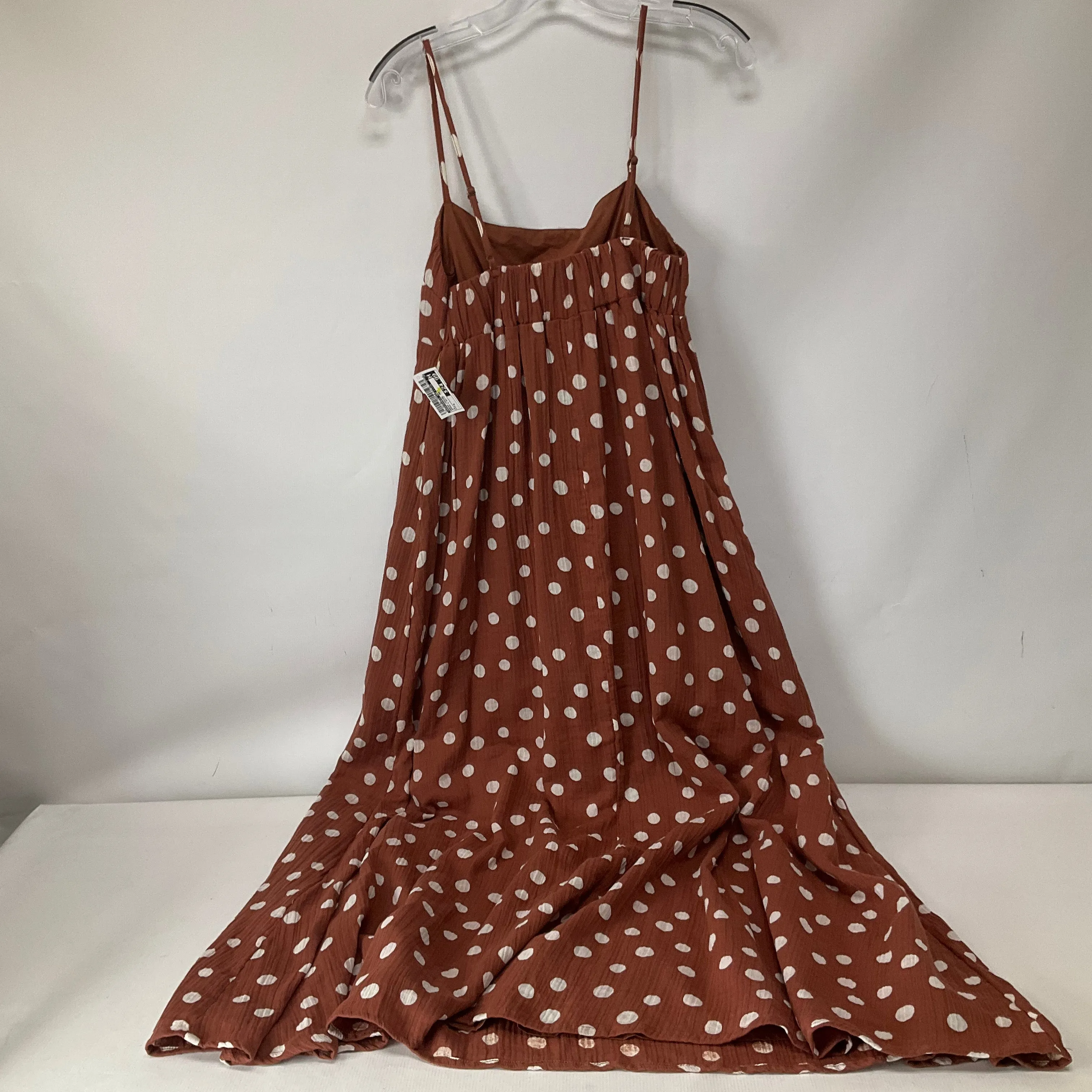 Brown & White Dress Casual Maxi Abercrombie And Fitch, Size S
