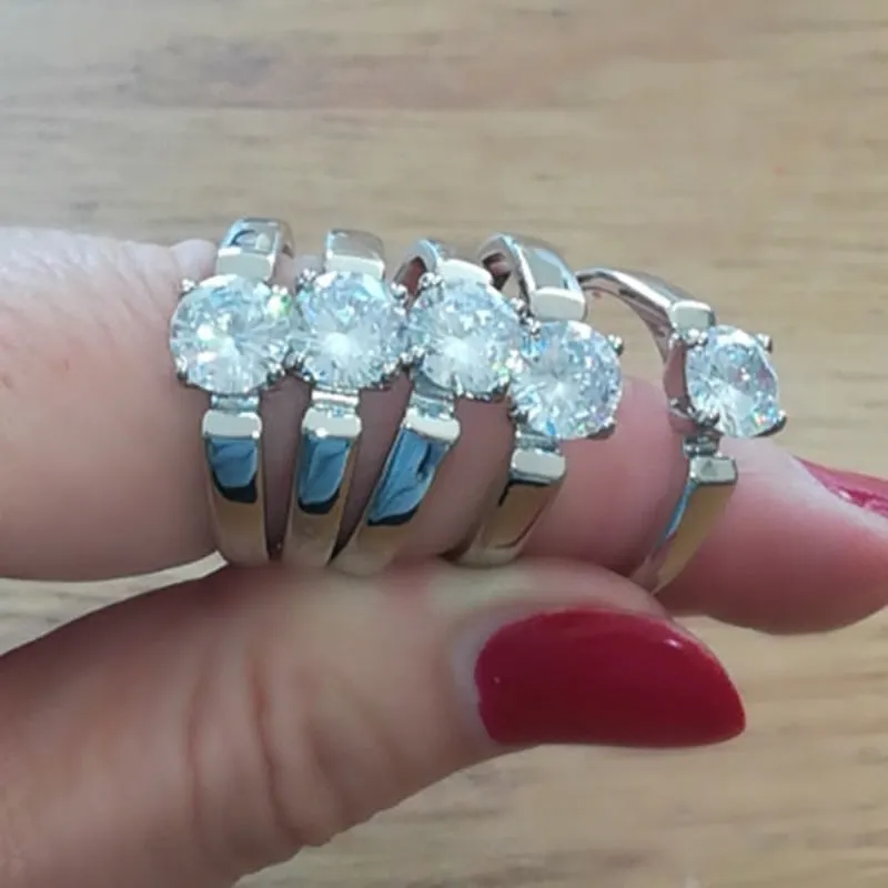 Bule Aquamarine Gemstone Ring Rose Gold Women Anniverssary Jewelry