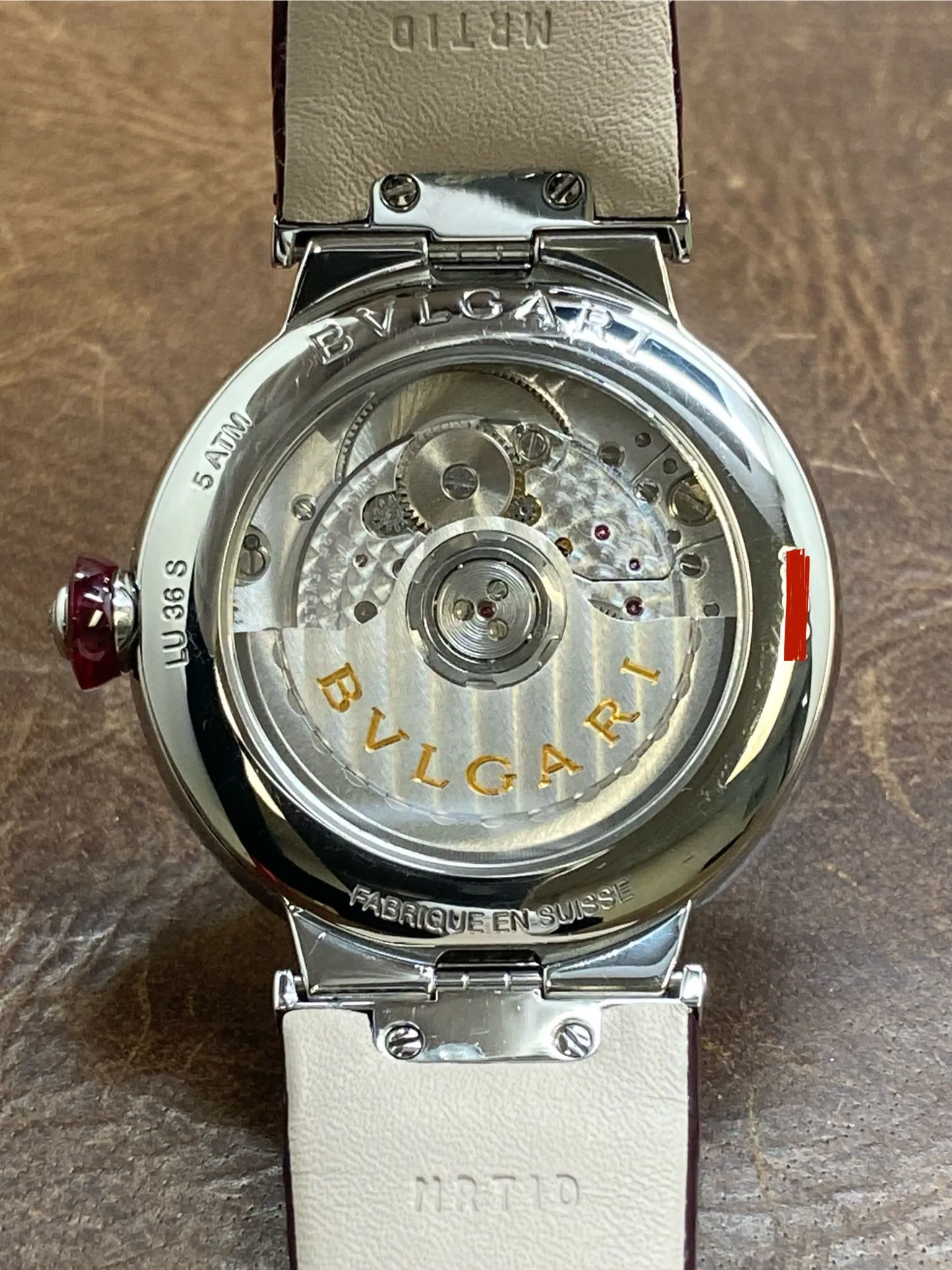 BVLGARI Lucea 102563 lu36c7sld/11 Burgundy Dial Automatic Women's Watch