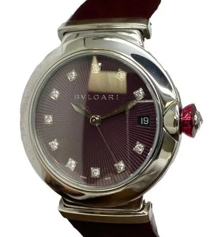 BVLGARI Lucea 102563 lu36c7sld/11 Burgundy Dial Automatic Women's Watch