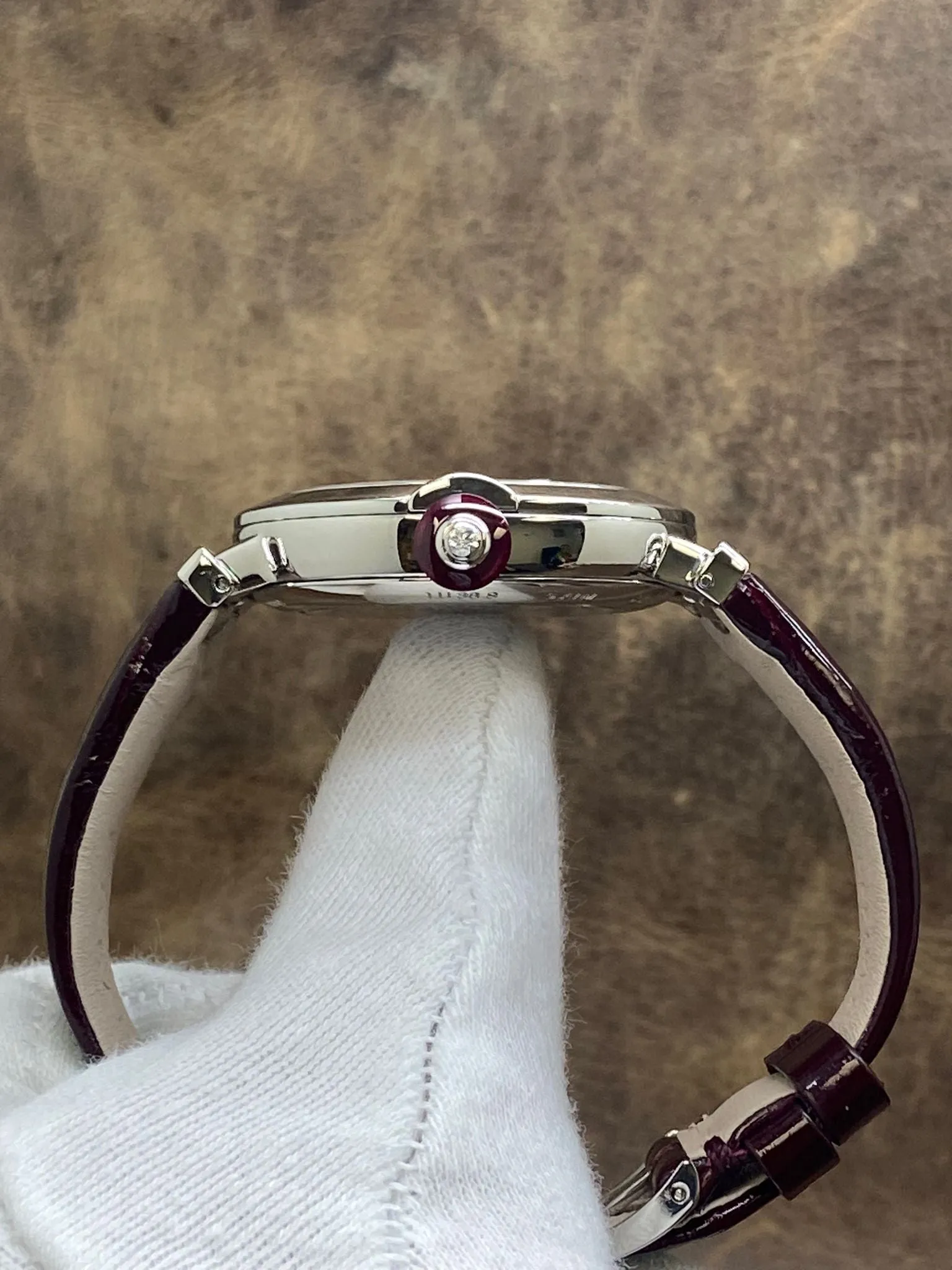 BVLGARI Lucea 102563 lu36c7sld/11 Burgundy Dial Automatic Women's Watch