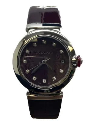 BVLGARI Lucea 102563 lu36c7sld/11 Burgundy Dial Automatic Women's Watch