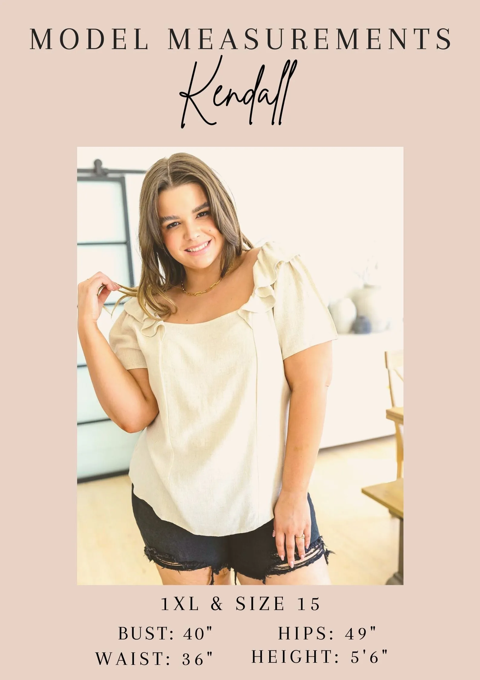 Calm in the Chaos V-Neck Top in Oatmeal