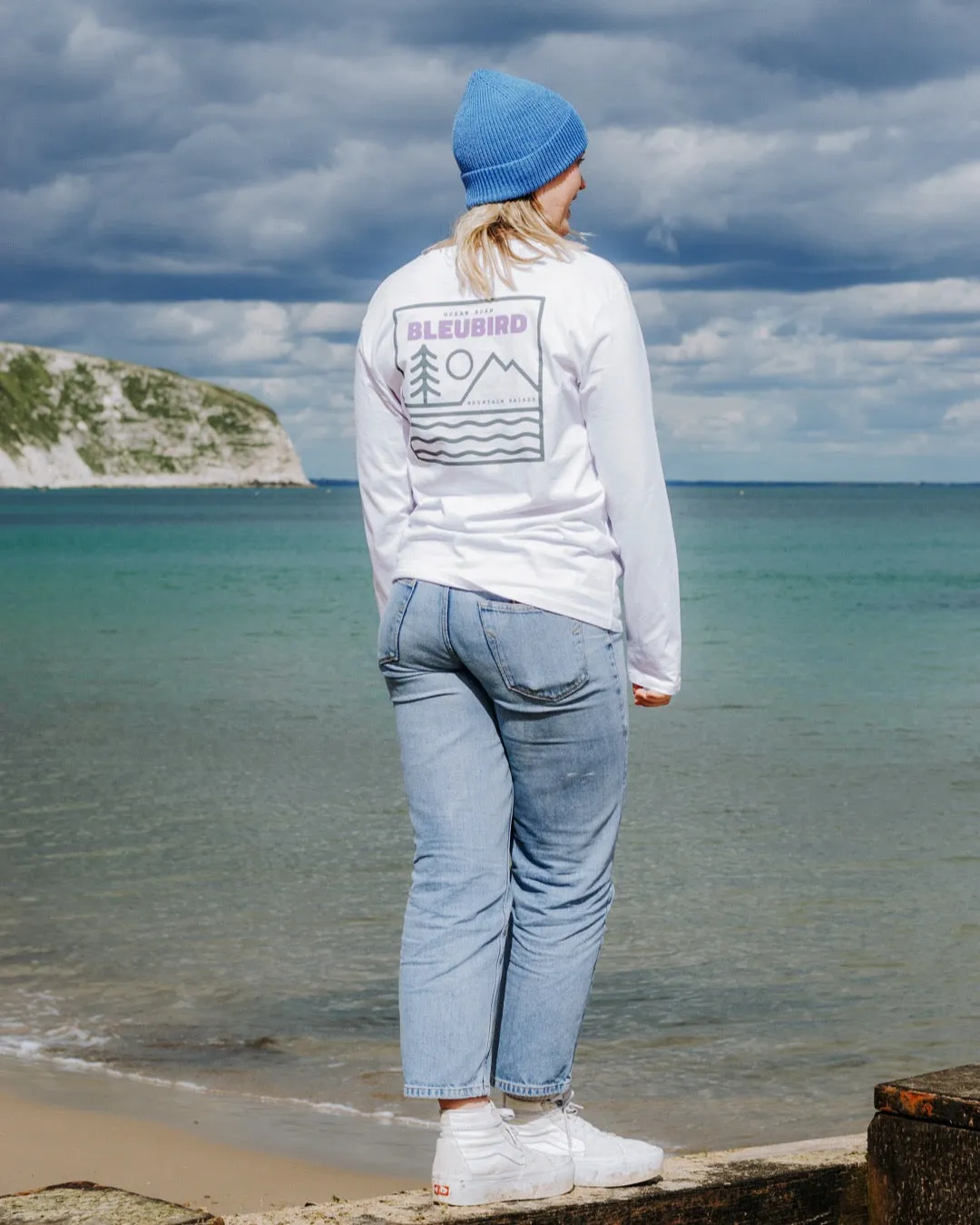 CAMPOUT LONG SLEEVE TEE - WHITE