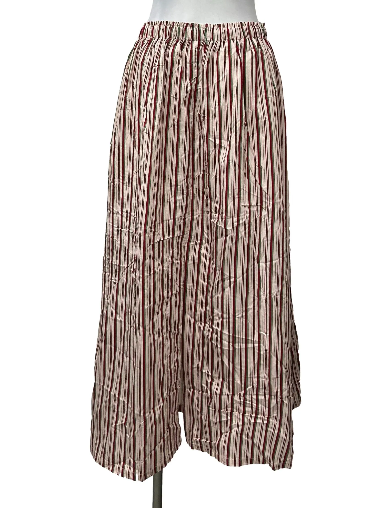 Candy Cane Striped Flare Skirt