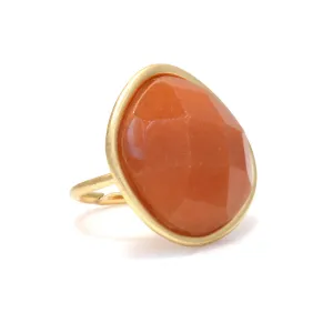 CARNELAN FACETED  RINGS #191RD5101