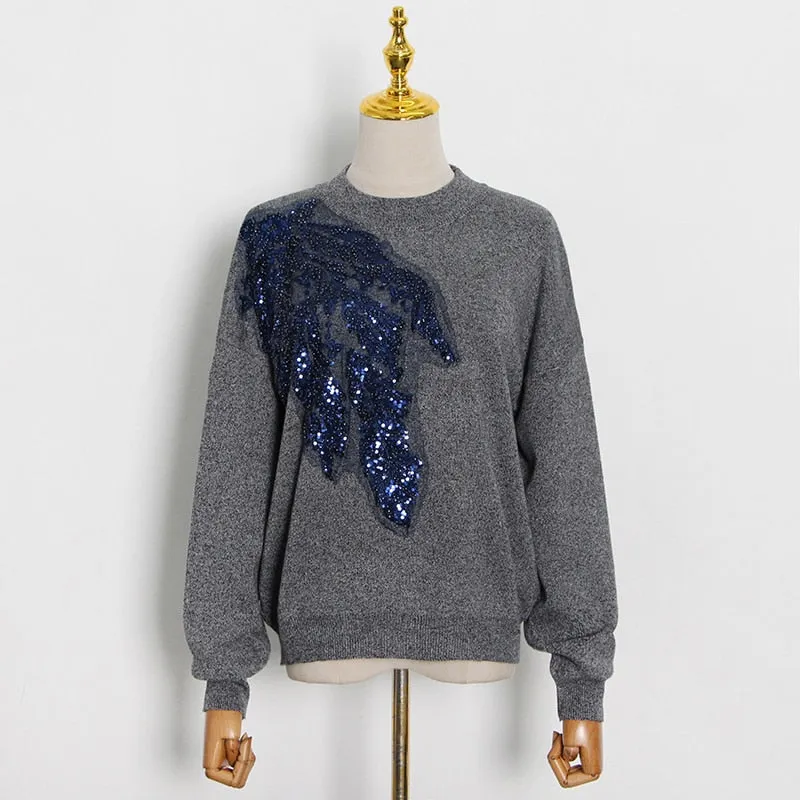 Casual Embroidered Sequin Sets Women