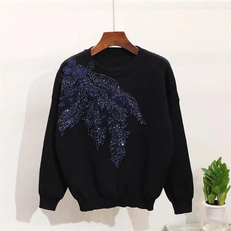 Casual Embroidered Sequin Sets Women