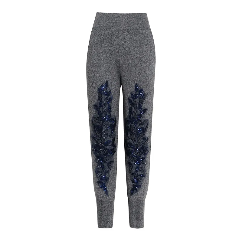 Casual Embroidered Sequin Sets Women