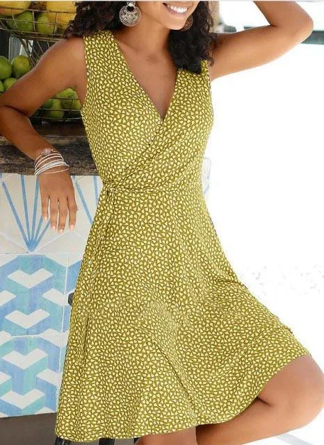 Casual Floral Daily Short Dresses
