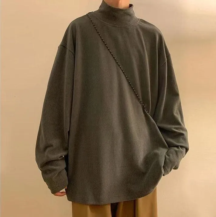 Casual Turtleneck T-Shirt
