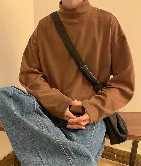 Casual Turtleneck T-Shirt