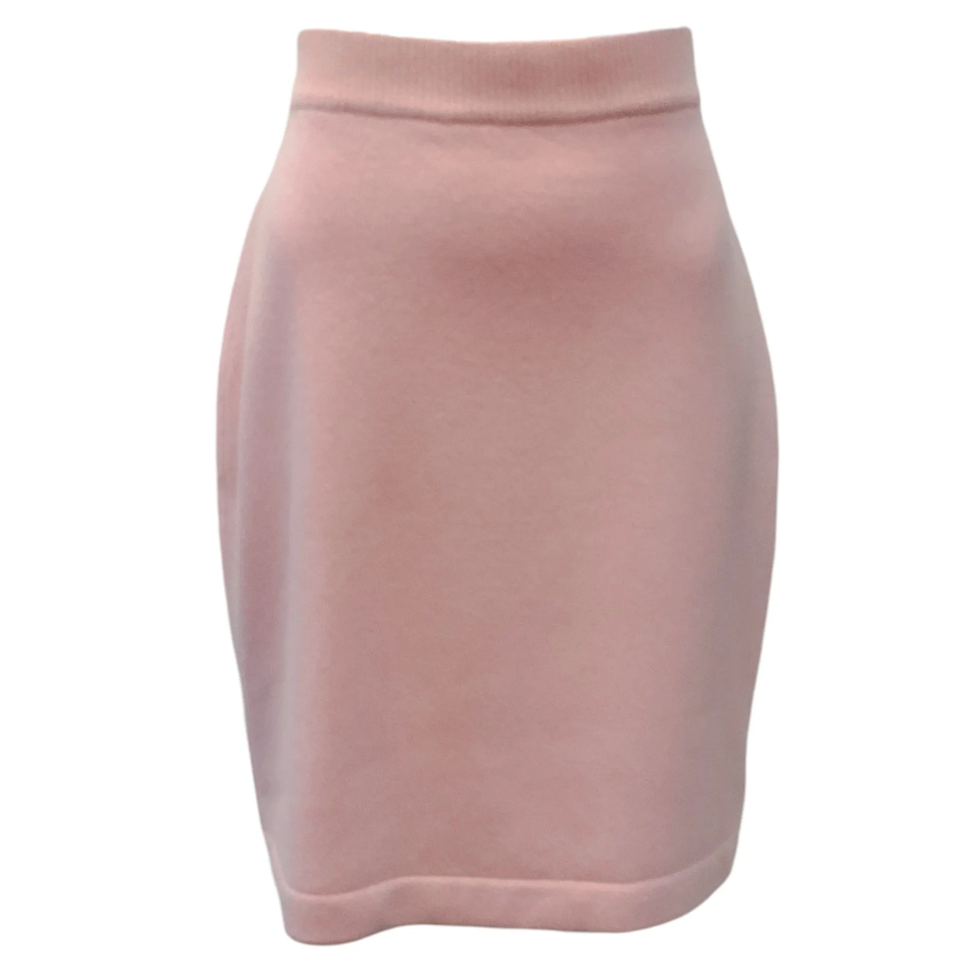Chanel Pink Cashmere Pencil Skirt
