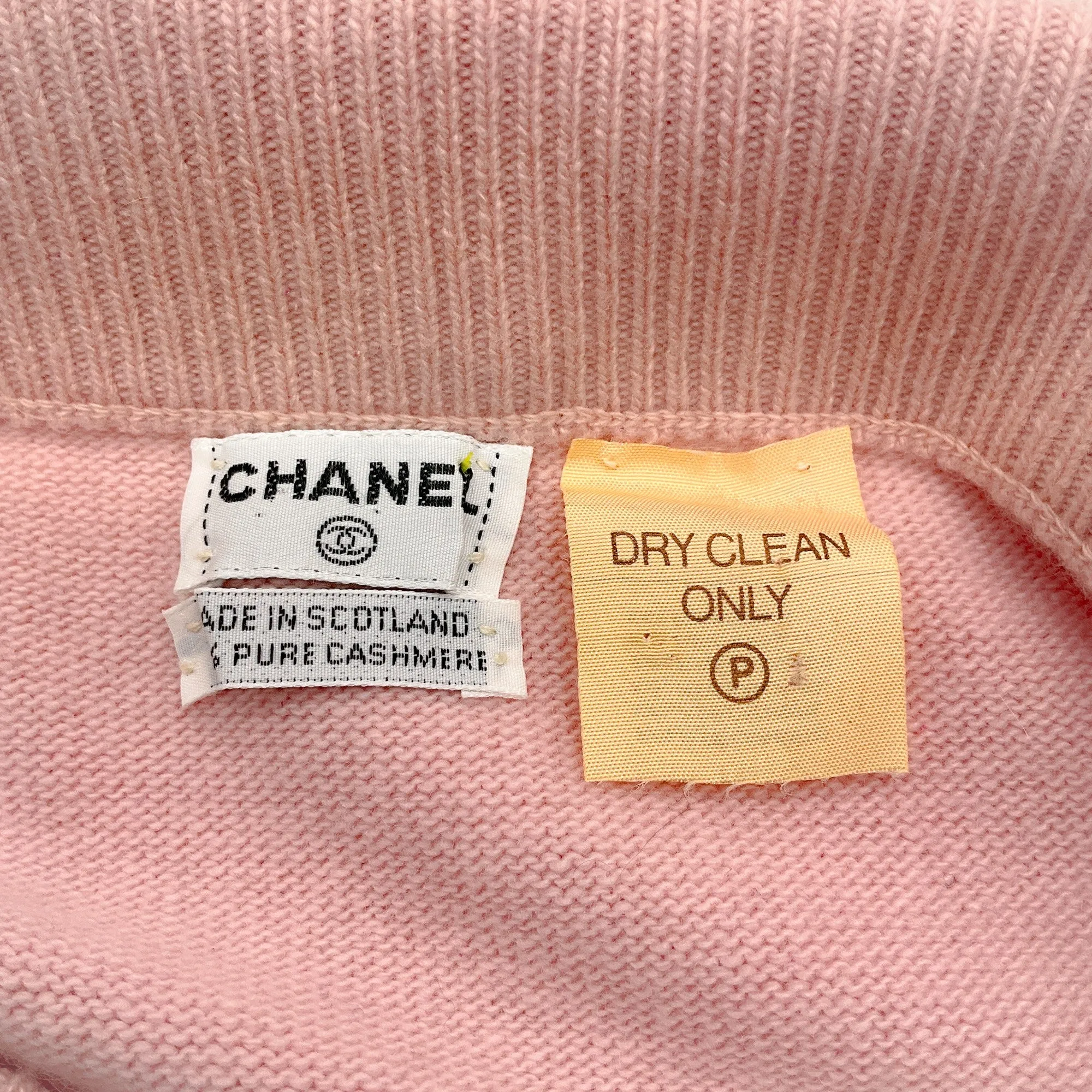 Chanel Pink Cashmere Pencil Skirt