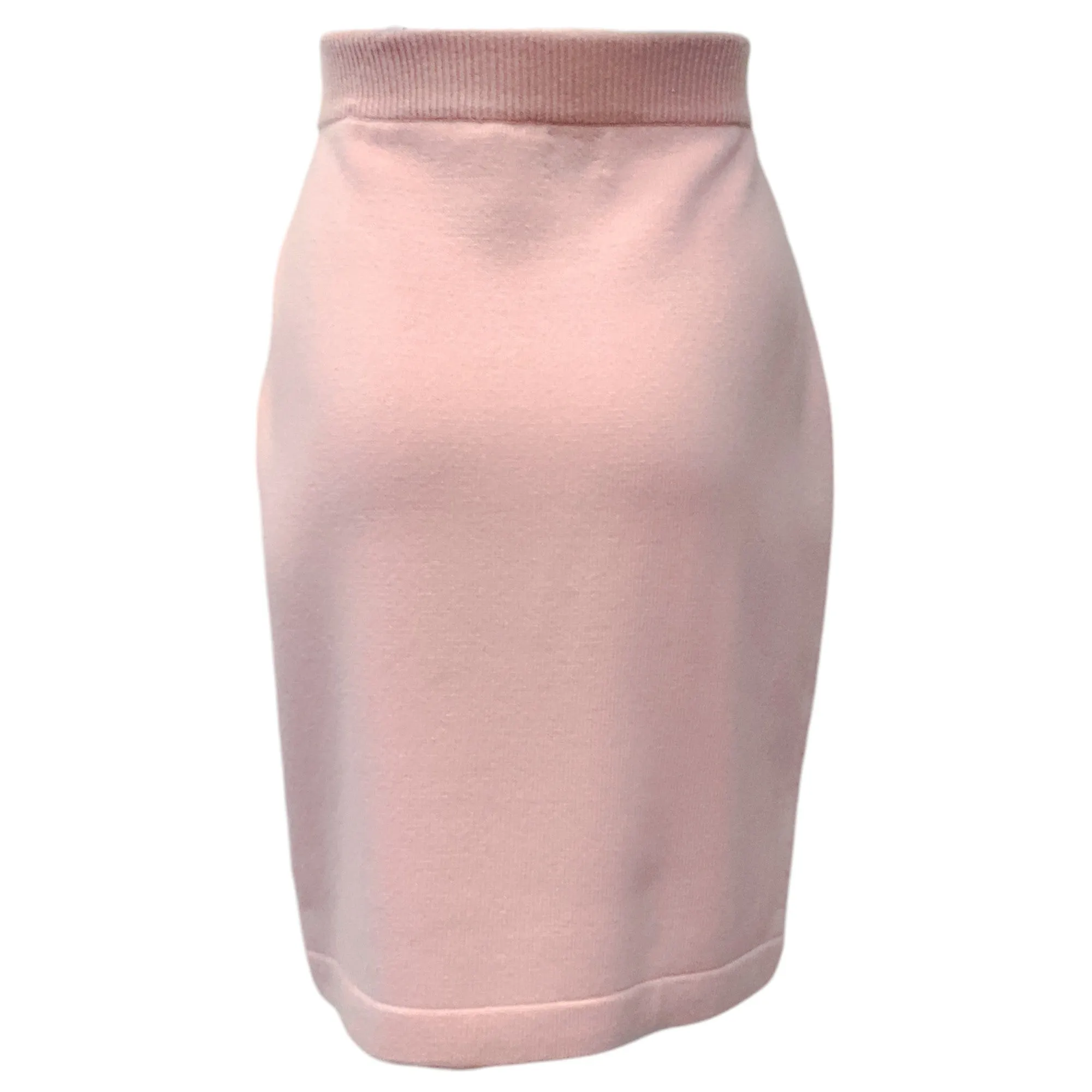 Chanel Pink Cashmere Pencil Skirt