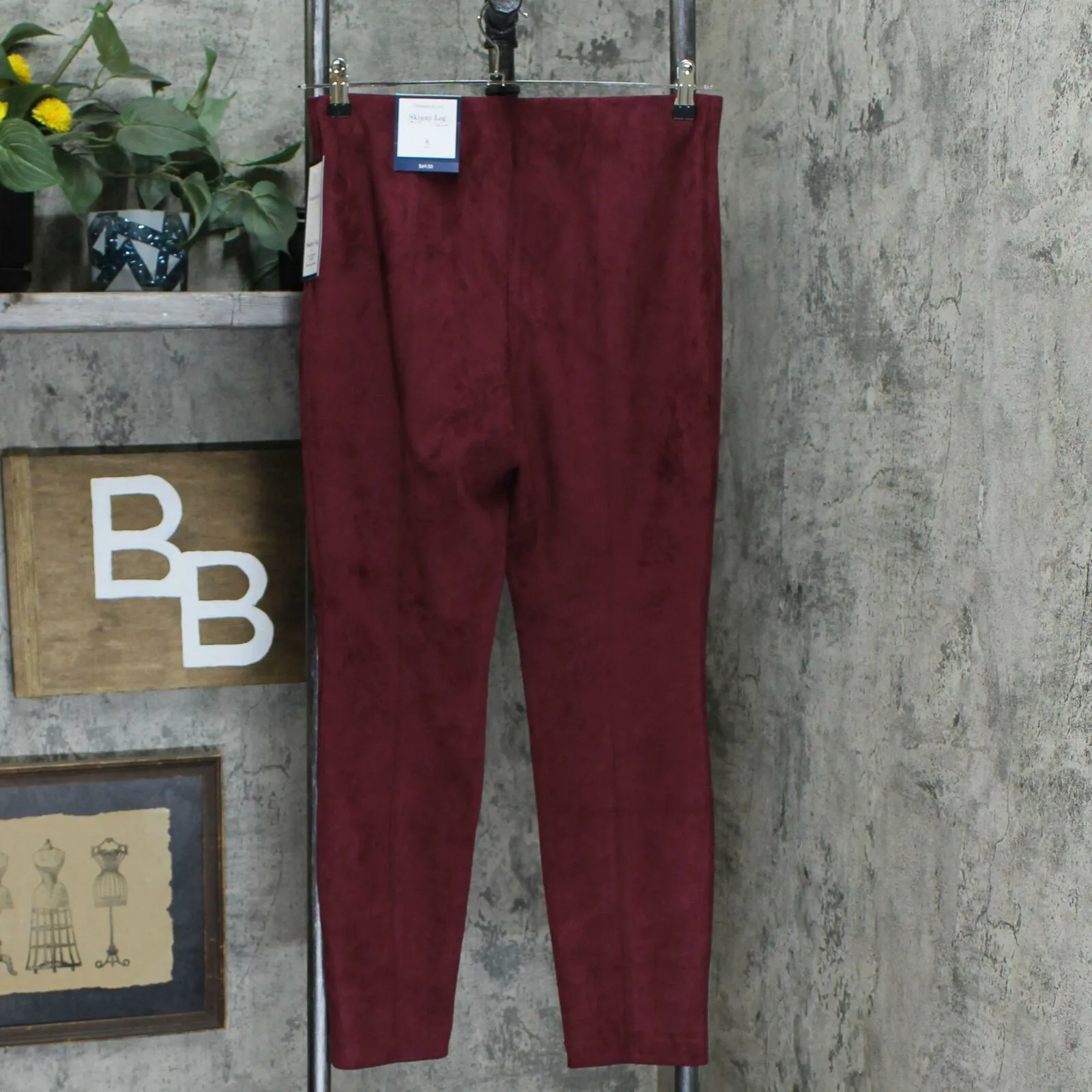 Charter Club Women's Faux Suede Pull On Skinny Leg Pants